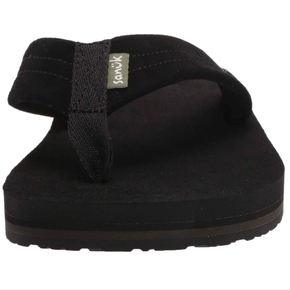 SANUK Men's Black Suede Size 7 Sandals NWT - Picture 3 of 6